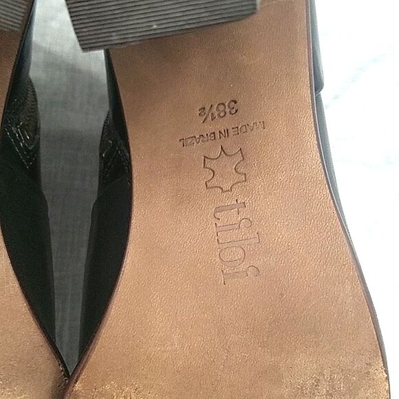 Tibi Classic Black Leather 3" Block Heel ankle booties - Women's sz 38.5 - Picture 9 of 10